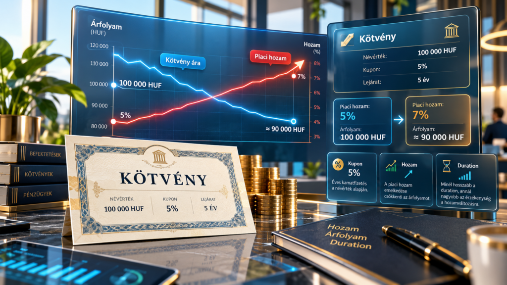 Kötvényárfolyam és kamatemelkedés – Miért csökken a kötvények ára